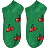 Juleeze JZSSK0021 Chaussettes vertes motif cerise taille 36-41