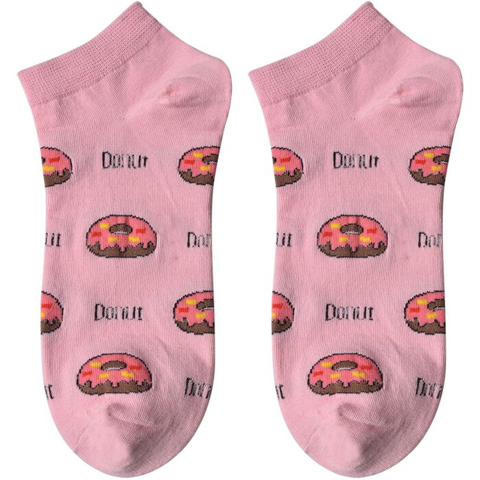 Juleeze JZSSK0023 Chaussettes Rose Design Donut Taille 36-41