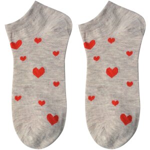 Juleeze JZSSK0026 Chaussettes Motif Cœur Beige...