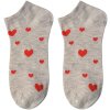 Juleeze JZSSK0026 Chaussettes Motif Cœur Beige Taille 36-41 Femme