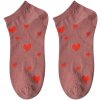 Juleeze JZSSK0028 Chaussettes Rose Rouge Coeur Taille 3641
