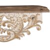 Clayre & Eef 5H0713 Étagère murale, lot de 2, style antique, blanc 70x18x22cm 60x14x19cm