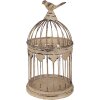 Clayre & Eef 5Y1283 Ensemble cage à oiseaux Style ancien brun Ø32x60/Ø23x40 cm
