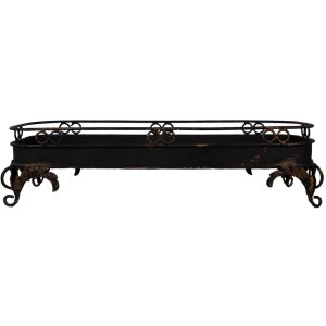 Clayre & Eef 5Y1284 Plateau noir Fer 55x20x14 cm...