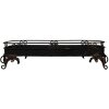 Clayre & Eef 5Y1284 Plateau noir Fer 55x20x14 cm Décoration style antique