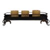 Clayre & Eef 5Y1284 Plateau noir Fer 55x20x14 cm Décoration style antique