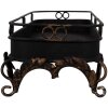 Clayre & Eef 5Y1284 Plateau noir Fer 55x20x14 cm Décoration style antique