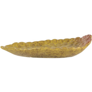 Clayre & Eef Bol en céramique Raisins Jaune 15x10x2 cm brillant Décor Bol de service