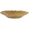 Clayre & Eef 6CE2161 Coupe Fleur Jaune-Orange Ø 14x3 cm Céramique botanique