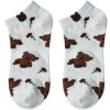 Juleeze JZSSK0034 Chaussettes Ours en peluche Blanc Marron Taille 3641