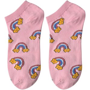 Juleeze JZSSK0035 Chaussettes Rose Motif Arc-en-ciel...