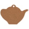 Clayre & Eef 6CE2055 Sous-verre Céramique Bleu Violet 24x17 cm