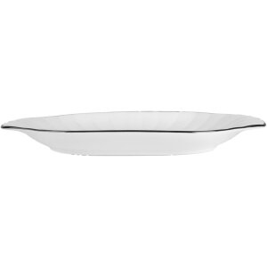Clayre & Eef 6CE2166 Coupe Céramique Blanc Noir 29x16x3 cm Style Moderne