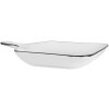 Clayre & Eef 6CE2168 Coupe en céramique 23x17x3 cm Blanc Noir Moderne
