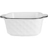 Clayre & Eef 6CEBO0212 Bol Blanc Noir 15x12x5 cm 400 ml Céramique Moderne