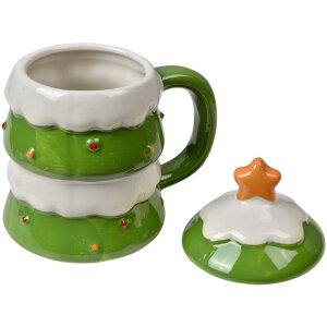 Coupe en céramique de Noël arbre vert Clayre...