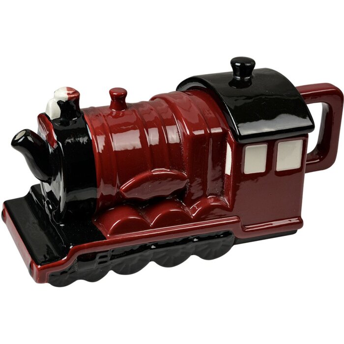 Clayre & Eef 6CETE0180 Théière locomotive rouge noir 725ml