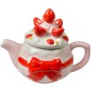 Clayre & Eef Théière Fruité aux Fraises Rose 325 ml Céramique 17x10x13 cm