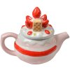 Clayre & Eef Théière Fruité aux Fraises Rose 325 ml Céramique 17x10x13 cm