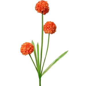 Clayre & Eef 5PL0132O Décoration Branche avec fleurs Orange 12x8x84 cm