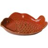 Clayre & Eef 6CE2162 Bol poisson céramique orange 16x11x3 cm