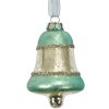 Clayre & Eef 6GL4710BL Pendentif de Noël en verre bleu Ø 5x9 cm style campagnard