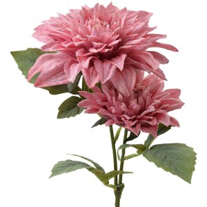 Clayre & Eef 6PL0339P Décoration Branche avec fleurs rose 62 cm