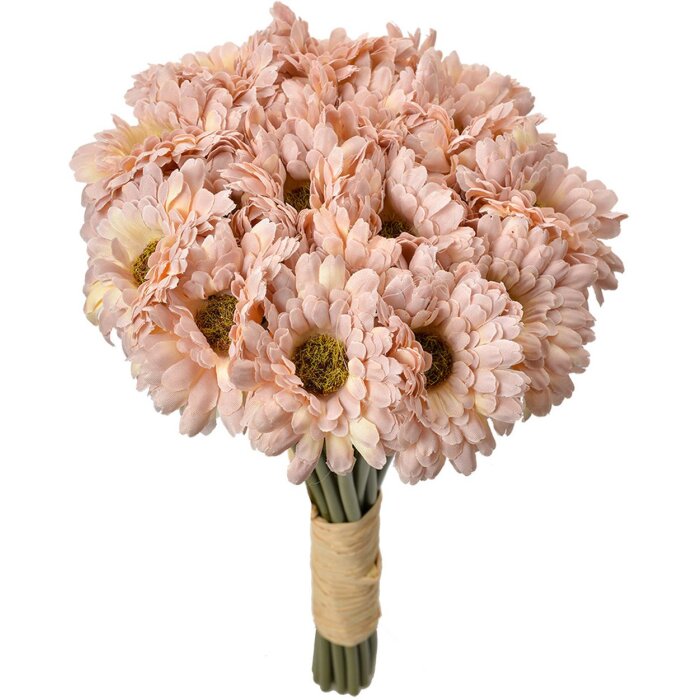 Clayre & Eef 6PL0394P Bouquet de fleurs artificielles 18 pièces rose 15x15x30 cm