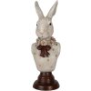 Clayre & Eef 6PR5362 Décoration Buste Lapin Gris 13x12x39 cm