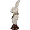 Clayre & Eef 6PR5362 Décoration Buste Lapin Gris 13x12x39 cm