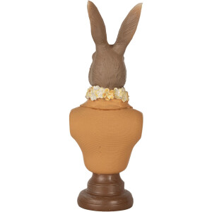 Clayre & Eef 6PR5363 Décoration Buste de lapin brun orange 7x5x19 cm