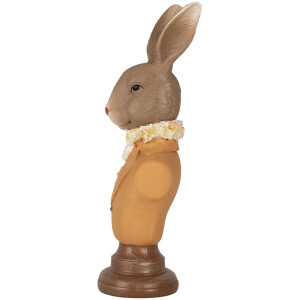 Clayre & Eef 6PR5363 Décoration Buste de lapin brun orange 7x5x19 cm