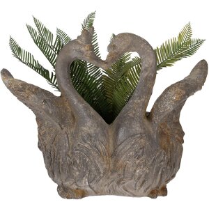 Clayre & Eef 5MG0058 Décoration Pot de fleurs gris-brun 49x27x37 cm