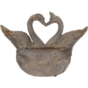 Clayre & Eef 5MG0058 Décoration Pot de fleurs gris-brun 49x27x37 cm