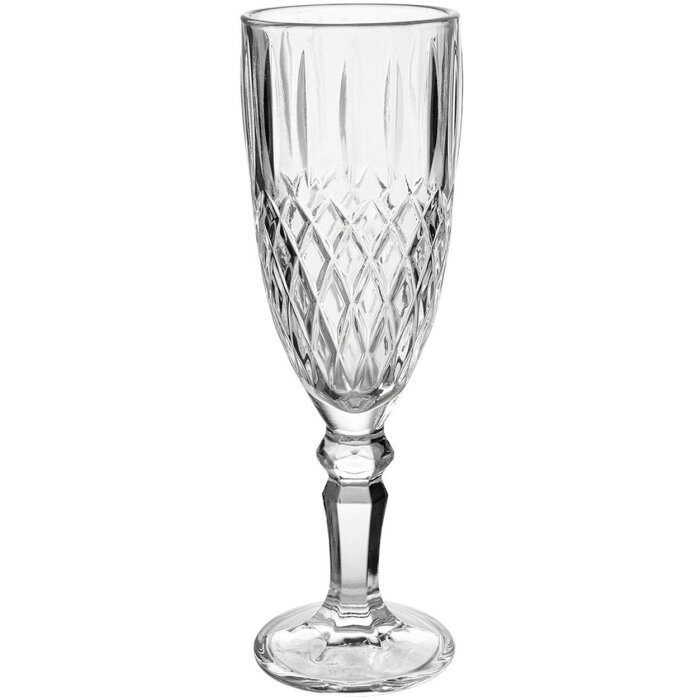 Clayre & Eef 6GL4726 Verre à Champagne Ø6x19cm 150ml Transparent