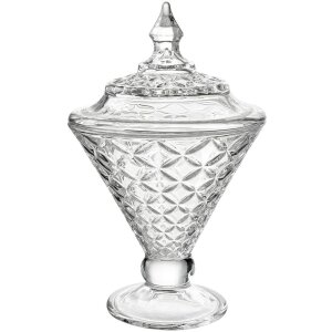 Clayre & Eef Bonbonnière Verre Ø12x19cm...