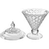 Clayre & Eef Bonbonnière Verre Ø12x19cm avec Couvercle Transparent