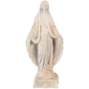 Clayre & Eef Statue de Vierge beige marron 17x12x41...