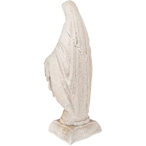 Clayre & Eef Statue de Vierge beige marron 17x12x41 cm en magnésium