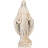 Clayre & Eef Statue de Vierge beige marron 17x12x41 cm en magnésium