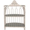 Clayre & Eef 6Y5719 Étagère murale en fer vert-beige 38x23x55 cm style vintage