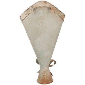 Clayre & Eef Pot de fleurs fer tons verts look vintage 50 cm