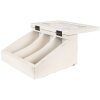 Clayre & Eef 6H2398 Boîte à thé Antikweiß 18x16x9 cm 3 compartiments