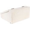 Clayre & Eef 6H2398 Boîte à thé Antikweiß 18x16x9 cm 3 compartiments