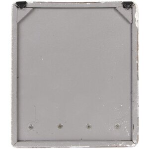 Clayre & Eef 6H2399 Port-clés Beige Marron Bois Fer 22x5x25 cm