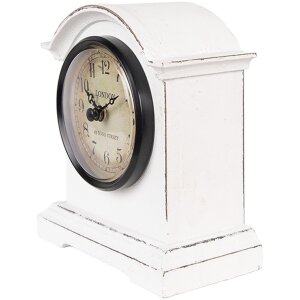 Clayre & Eef 6KL0831 Horloge de table blanc marron...
