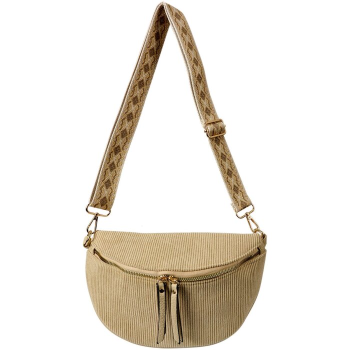 Juleeze JZBG0305BE Sac Beige 25x16x7 cm Bandoulière réglable