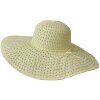 Juleeze JZHA0119 chapeau beige 57 cm paille tressée élégant respirant estival