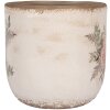 Clayre & Eef 6CE1981XL Pot de fleurs Beige Rose Ø 20x19 cm Céramique style campagnard
