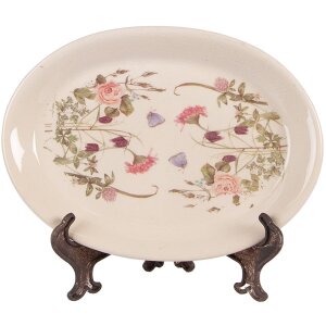 Clayre & Eef 6CE2030 Assiettes déco Beige Rose...
